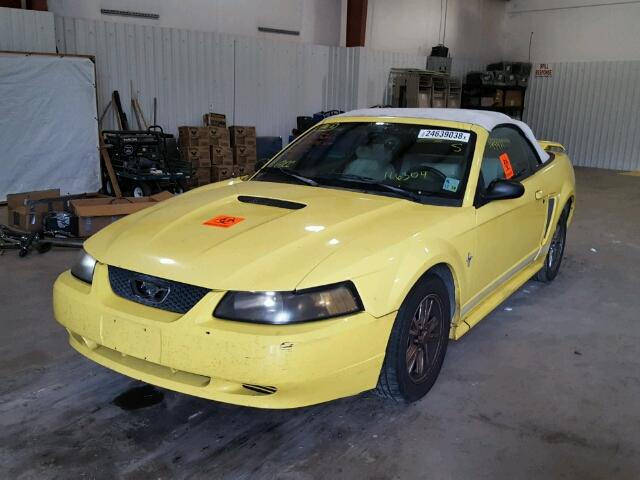 1FAFP44481F116304 - 2001 FORD MUSTANG YELLOW photo 2