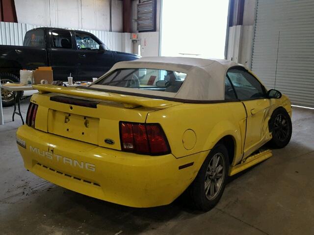 1FAFP44481F116304 - 2001 FORD MUSTANG YELLOW photo 4