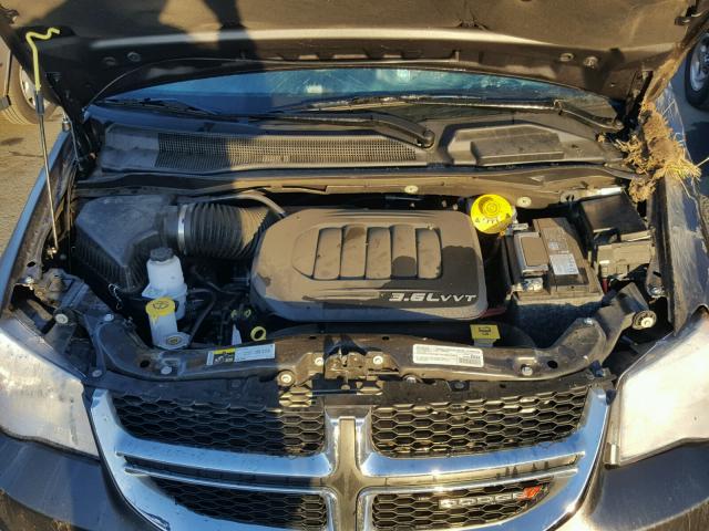 2C4RDGCG5HR755532 - 2017 DODGE GRAND CARA GRAY photo 7