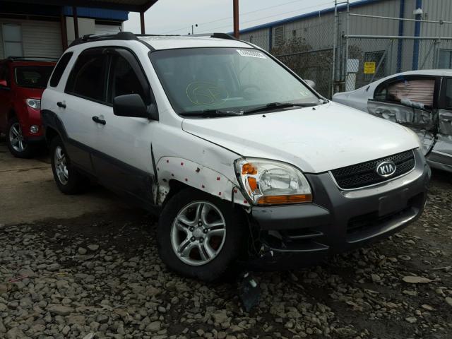 KNDJE723987529715 - 2008 KIA SPORTAGE E WHITE photo 1