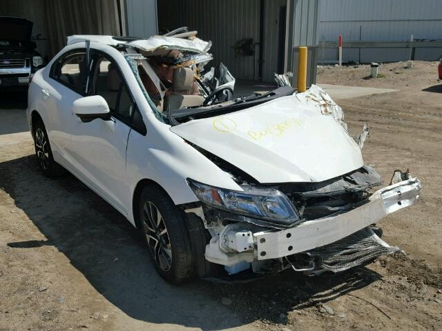 19XFB2F86FE030052 - 2015 HONDA CIVIC EX WHITE photo 1