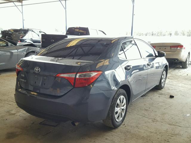 2T1BURHE2EC007501 - 2014 TOYOTA COROLLA L GRAY photo 4