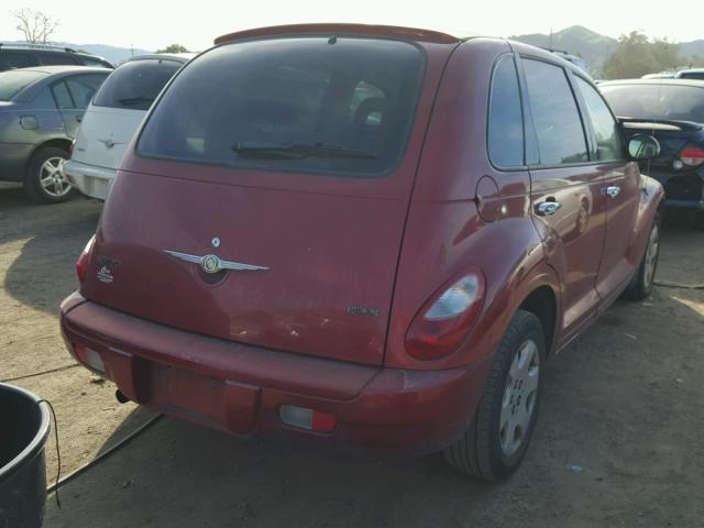 3A4FY58B47T630066 - 2007 CHRYSLER PT CRUISER RED photo 4