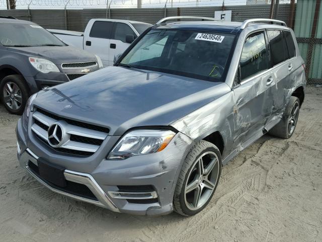 WDCGG5HB1FG427596 - 2015 MERCEDES-BENZ GLK 350 GRAY photo 2