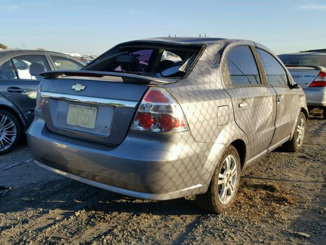 KL1TD56668B206912 - 2008 CHEVROLET AVEO BASE GRAY photo 4