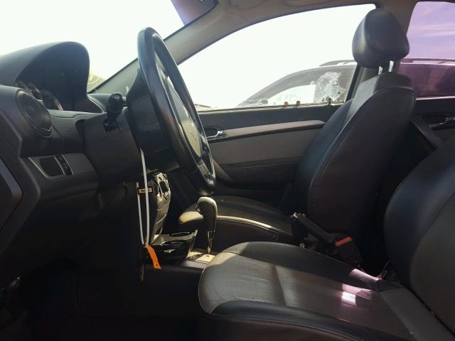 KL1TD56668B206912 - 2008 CHEVROLET AVEO BASE GRAY photo 5