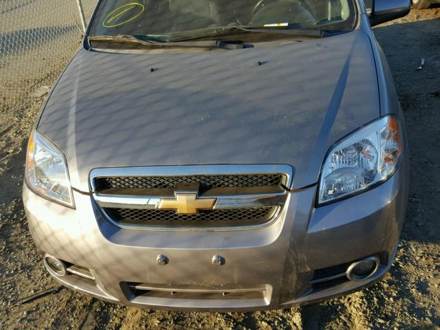 KL1TD56668B206912 - 2008 CHEVROLET AVEO BASE GRAY photo 9