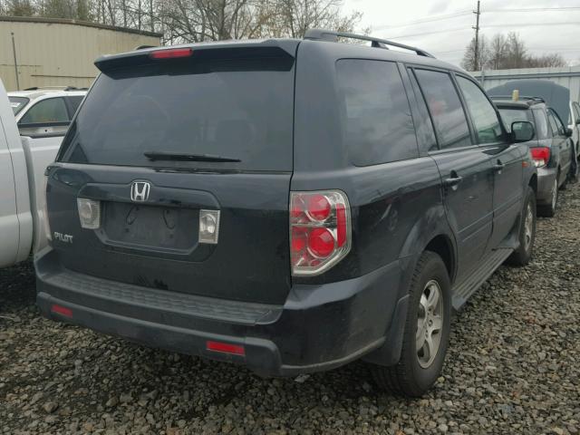 5FNYF28576B001685 - 2006 HONDA PILOT EX BLACK photo 4