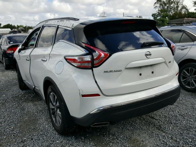 5N1AZ2MG0GN160658 - 2016 NISSAN MURANO S WHITE photo 3