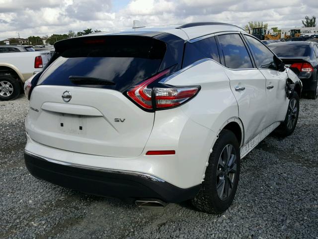 5N1AZ2MG0GN160658 - 2016 NISSAN MURANO S WHITE photo 4