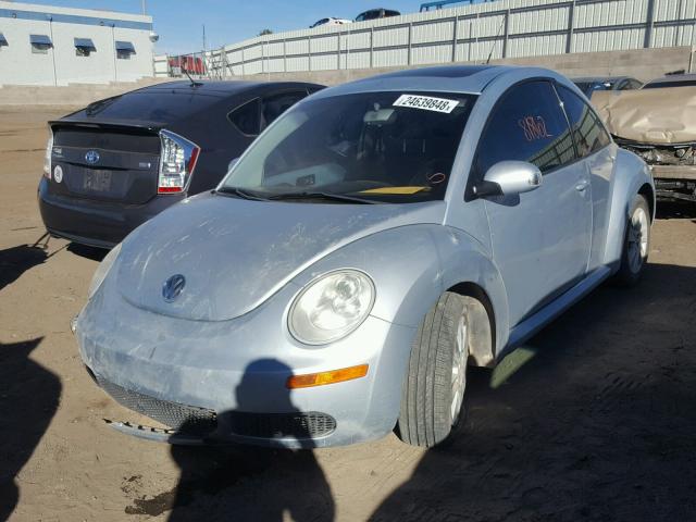 3VWRW31C89M518509 - 2009 VOLKSWAGEN NEW BEETLE BLUE photo 2