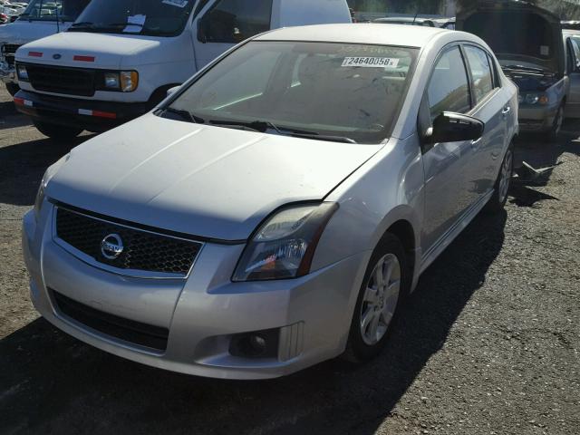 3N1AB6AP9BL687694 - 2011 NISSAN SENTRA 2.0 SILVER photo 2