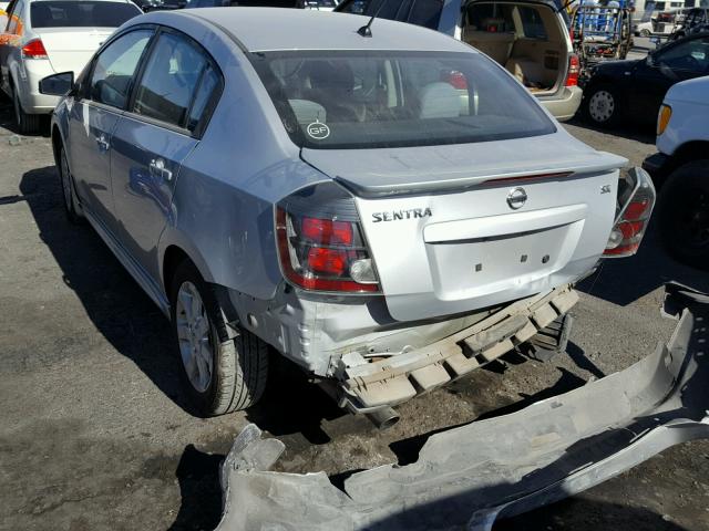 3N1AB6AP9BL687694 - 2011 NISSAN SENTRA 2.0 SILVER photo 3