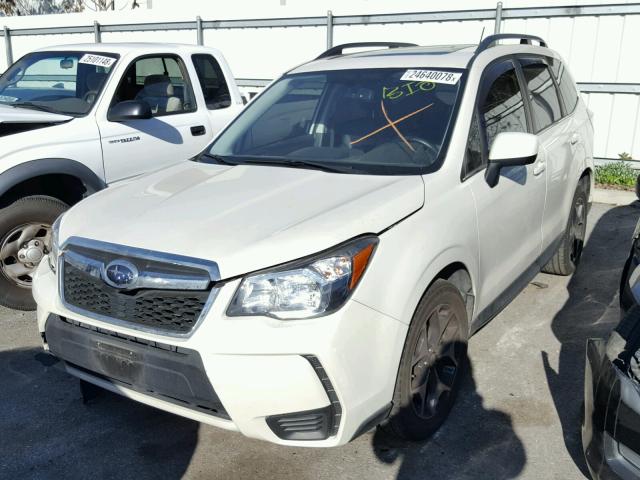 JF2SJGDCXEH475040 - 2014 SUBARU FORESTER 2 WHITE photo 2