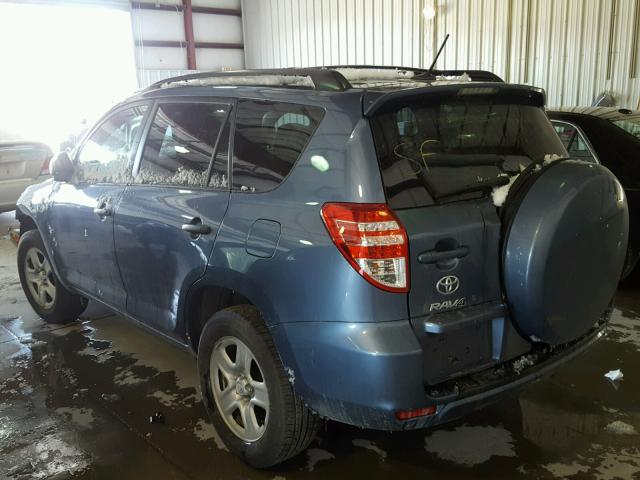 2T3BF4DV6CW201132 - 2012 TOYOTA RAV4 BLUE photo 3