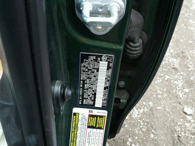 2T1BPRHE9EC195330 - 2014 TOYOTA COROLLA EC 绿色 照片 10