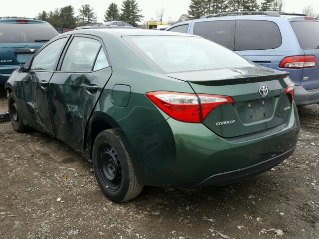 2T1BPRHE9EC195330 - 2014 TOYOTA COROLLA EC 绿色 照片 3