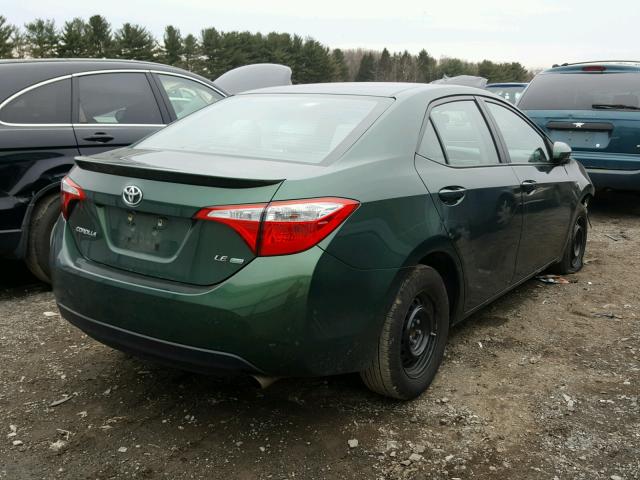 2T1BPRHE9EC195330 - 2014 TOYOTA COROLLA EC 绿色 照片 4