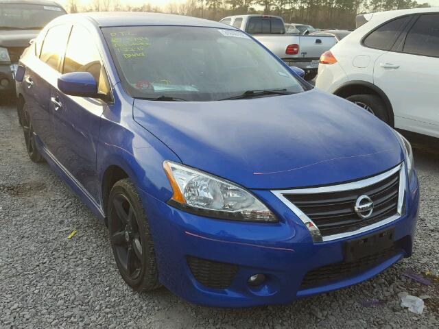 3N1AB7AP2EY310122 - 2014 NISSAN SENTRA S BLUE photo 1