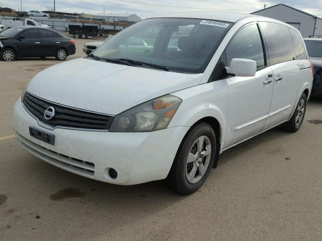 5N1BV28UX7N130616 - 2007 NISSAN QUEST S WHITE photo 2