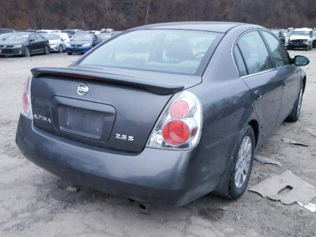 1N4AL11DX5C301647 - 2005 NISSAN ALTIMA S GRAY photo 4