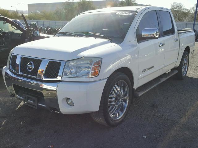 1N6AA07A17N227269 - 2007 NISSAN TITAN XE WHITE photo 2