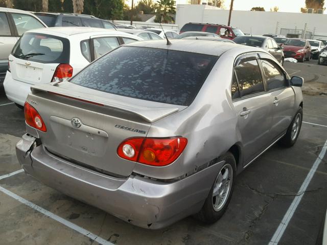 1NXBR32E33Z144692 - 2003 TOYOTA COROLLA CE SILVER photo 4