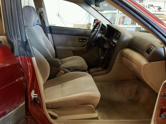 4S3BH675247619475 - 2004 SUBARU LEGACY OUT RED photo 5