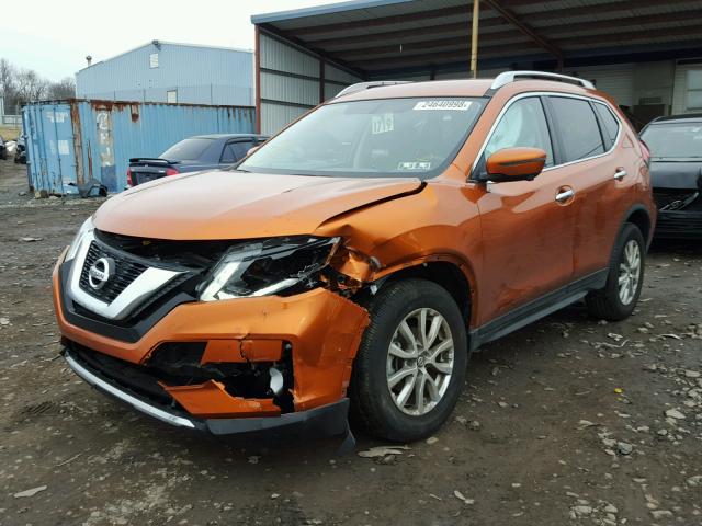 JN8AT2MV7HW006453 - 2017 NISSAN ROGUE S ORANGE photo 2