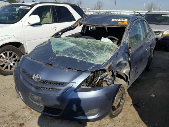 JTDBT923184039955 - 2008 TOYOTA YARIS BLUE photo 2