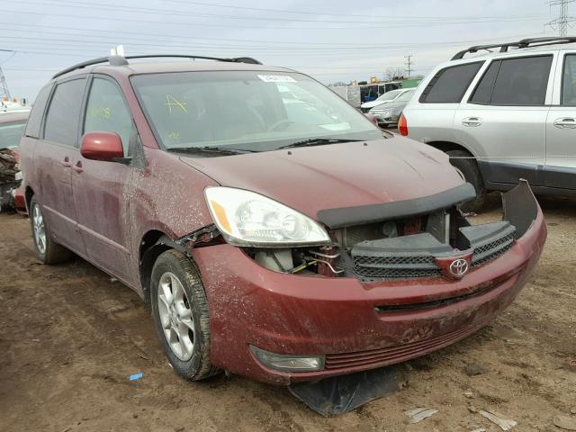 5TDBA22CX4S017514 - 2004 TOYOTA SIENNA XLE BURGUNDY photo 1