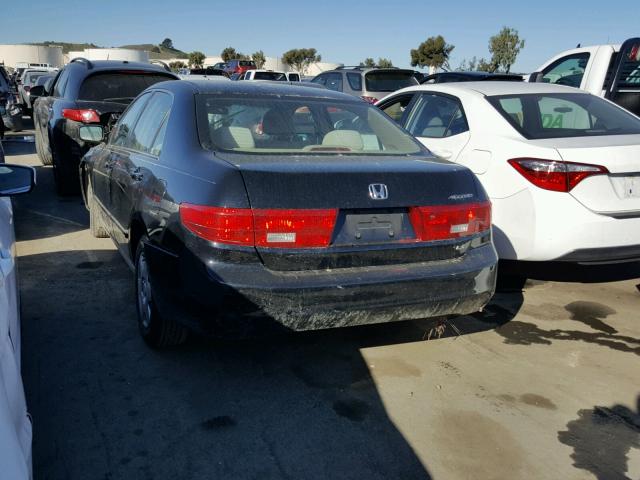 1HGCM56435L002471 - 2005 HONDA ACCORD LX BLACK photo 3