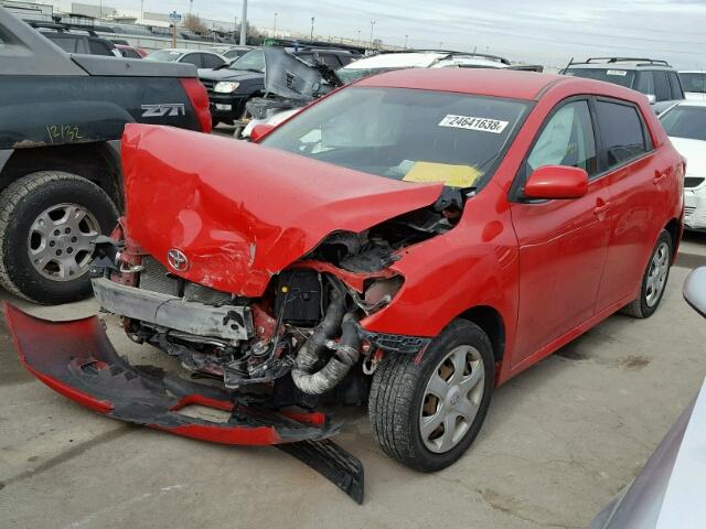 2T1KU40E69C185349 - 2009 TOYOTA COROLLA MA RED photo 2