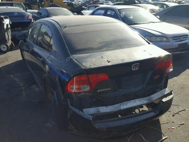 1HGFA16598L003877 - 2008 HONDA CIVIC LX BLACK photo 3