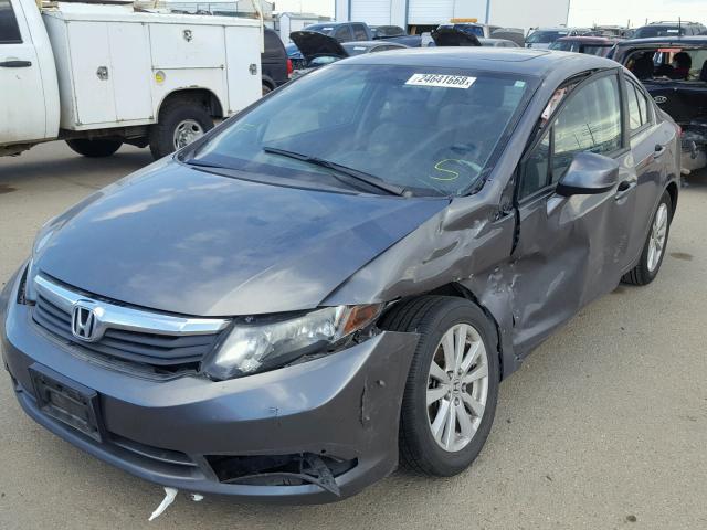 19XFB2F88CE050203 - 2012 HONDA CIVIC EX ნაცრისფერი ფოტო 2