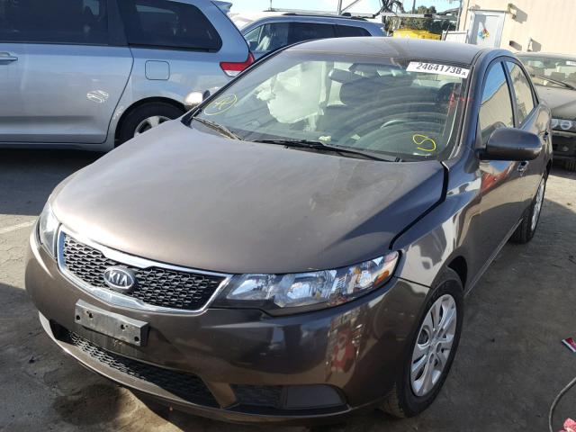 KNAFU4A28D5739063 - 2013 KIA FORTE EX GRAY photo 2