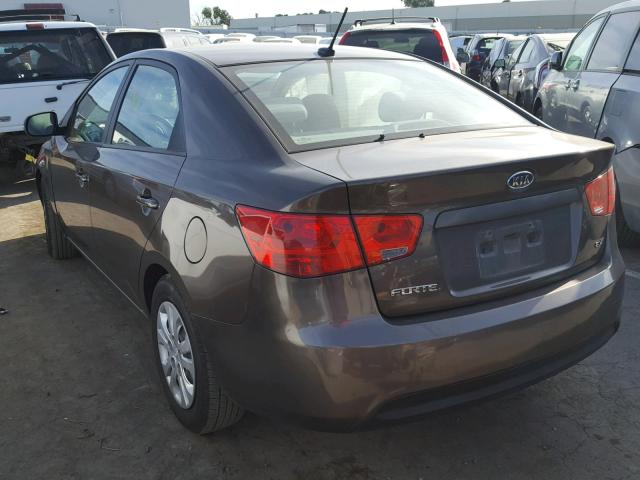 KNAFU4A28D5739063 - 2013 KIA FORTE EX GRAY photo 3