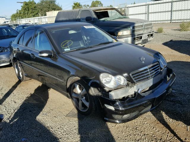 WDBRF40J25A782968 - 2005 MERCEDES-BENZ C 230K SPO BLACK photo 1