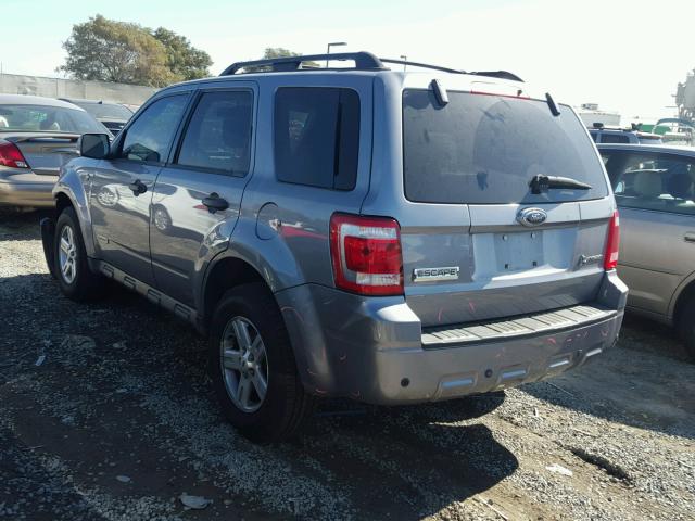 1FMCU49H38KD39316 - 2008 FORD ESCAPE HEV GRAY photo 3