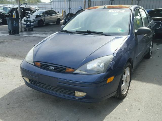 1FAFP38341W151398 - 2001 FORD FOCUS ZTS BLUE photo 2