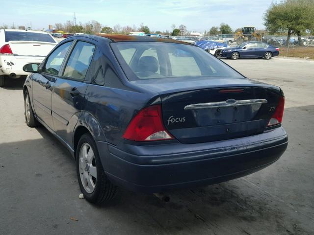 1FAFP38341W151398 - 2001 FORD FOCUS ZTS BLUE photo 3