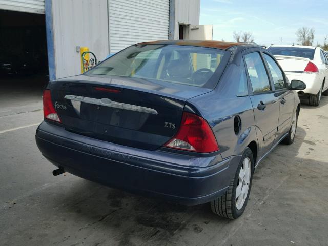 1FAFP38341W151398 - 2001 FORD FOCUS ZTS BLUE photo 4