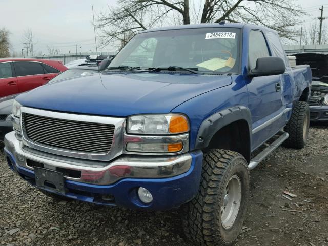 2GTEK19T331350380 - 2003 GMC NEW SIERRA BLUE photo 2