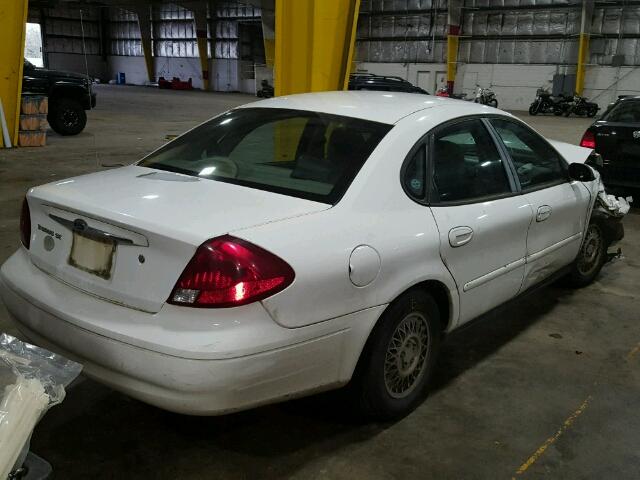 1FAFP55S7YG147292 - 2000 FORD TAURUS SES WHITE photo 4