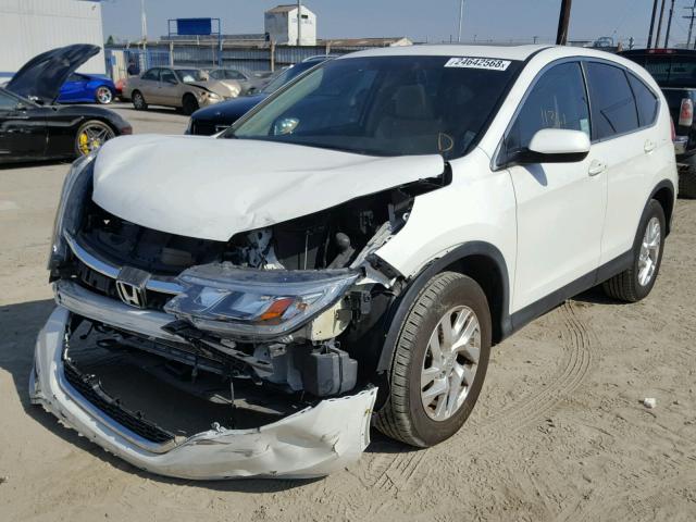 5J6RM3H52FL013329 - 2015 HONDA CR-V EX WHITE photo 2