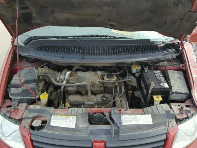 2D8GP44L47R176041 - 2007 DODGE GRAND CARA RED photo 7