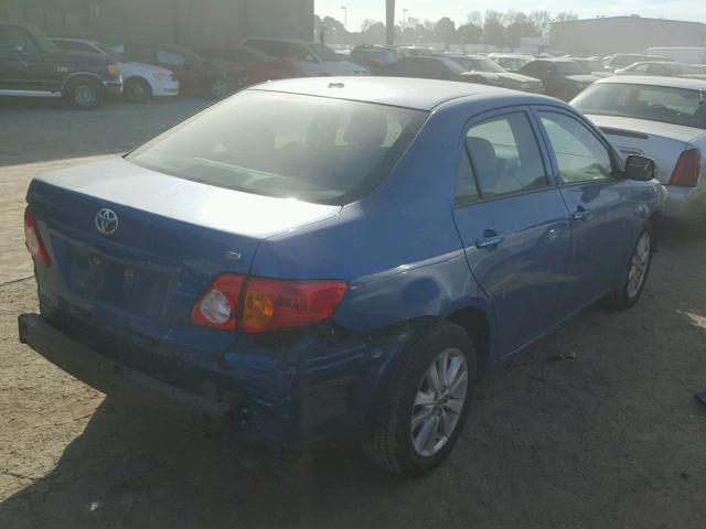 JTDBL40E19J008330 - 2009 TOYOTA COROLLA BA BLUE photo 4