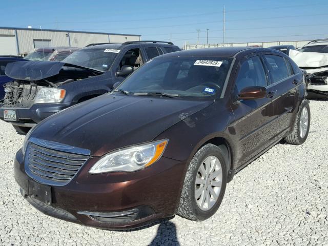 1C3CCBBG9DN659346 - 2013 CHRYSLER 200 TOURIN BROWN photo 2