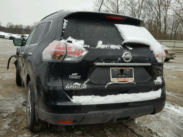 5N1AT2MVXFC907886 - 2015 NISSAN ROGUE S BLACK photo 3