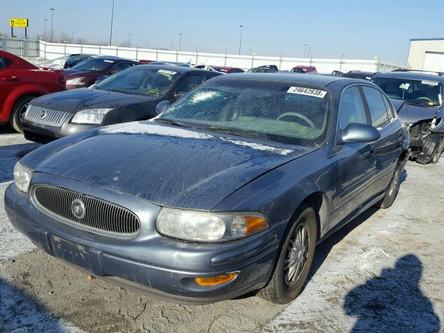 1G4HR54K02U149470 - 2002 BUICK LESABRE LI TEAL photo 2